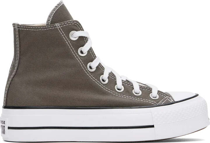 Converse Gray Chuck Taylor All Star Lift Platform High Top Sneakers