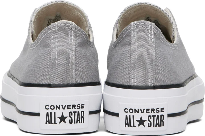 Converse Gray Chuck Taylor All Star Low Top Sneakers - Image 2