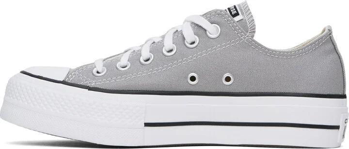 Converse Gray Chuck Taylor All Star Low Top Sneakers - Image 3