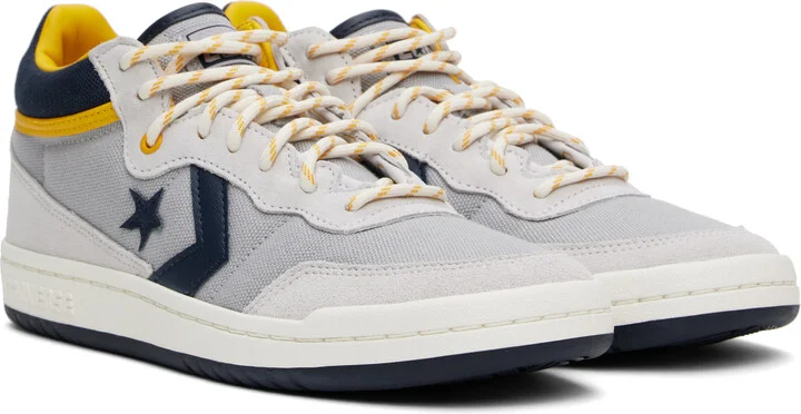 Converse Gray CONS Fastbreak Pro Suede & Canvas Sneakers - Image 4