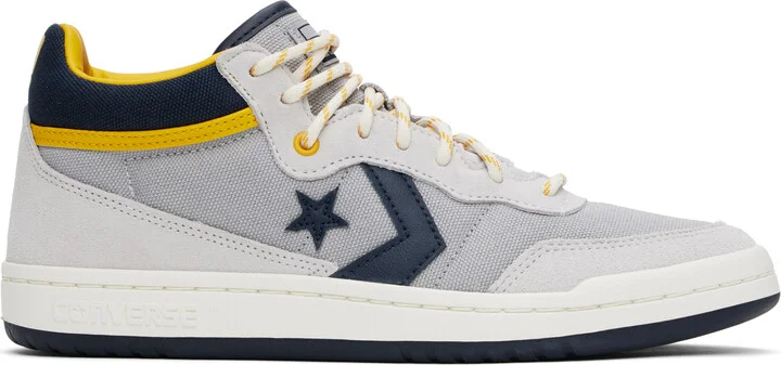 Converse Gray CONS Fastbreak Pro Suede & Canvas Sneakers