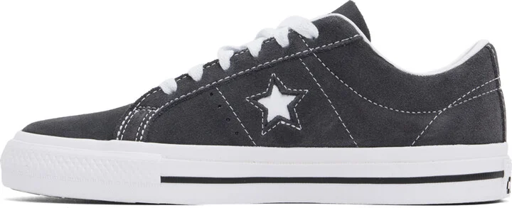 Converse Gray CONS One Star Pro Suede Sneakers - Image 3