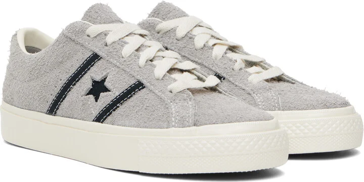 Converse Gray One Star Academy Pro Sneakers - Image 4