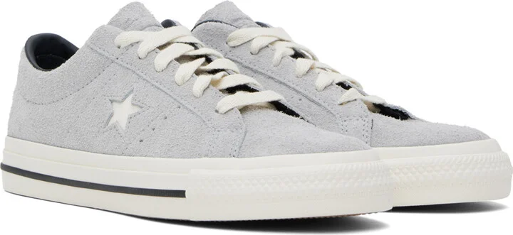 Converse Gray One Star Pro Low Top Sneakers - Image 4