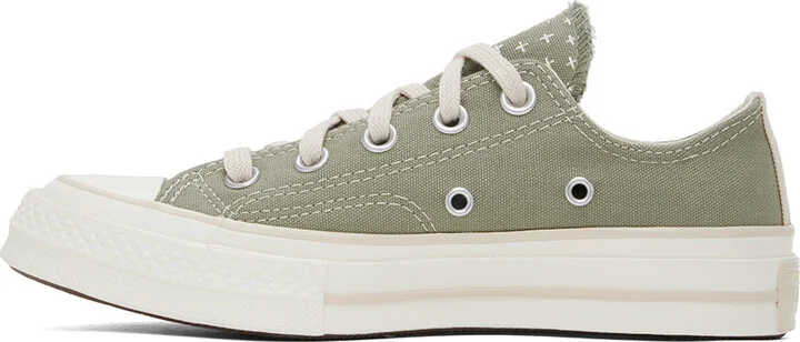 Converse Green Chuck 70 Worn In Low Top Sneakers - Image 3