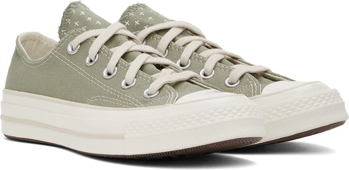 Converse Green Chuck 70 Worn In Low Top Sneakers - Image 4