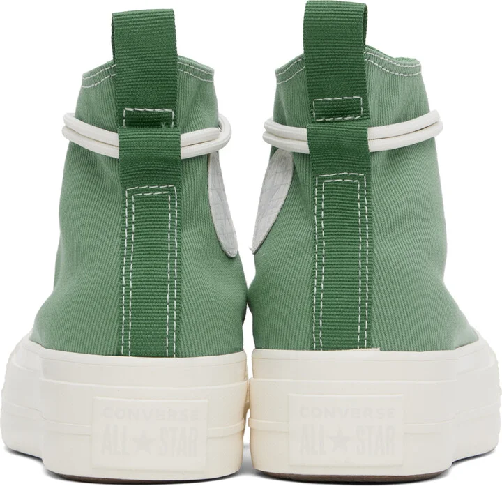 Converse Green Chuck Taylor All Star Lift Platform Utility Sneakers - Image 2