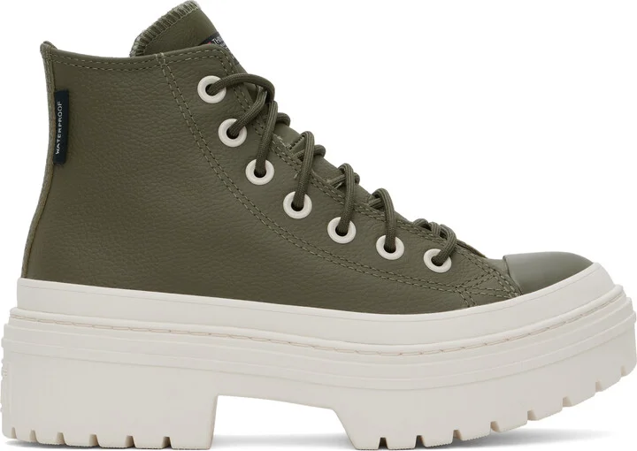 Converse Green Chuck Taylor All Star Lugged Heel Platform Waterproof Sneakers