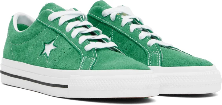 Converse Green CONS One Star Pro Low Top Sneakers - Image 4