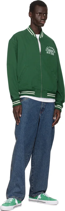 Converse Green CONS One Star Pro Low Top Sneakers - Image 5