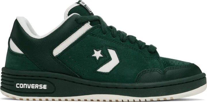 Converse Green Weapon Leather Low Top Sneakers