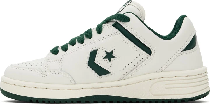 Converse Green & White Weapon Low Top Sneakers - Image 3