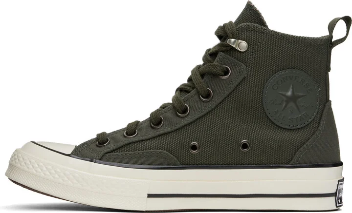 Converse Khaki Chuck 70 Jungle Cloth Overlay Sneakers - Image 3
