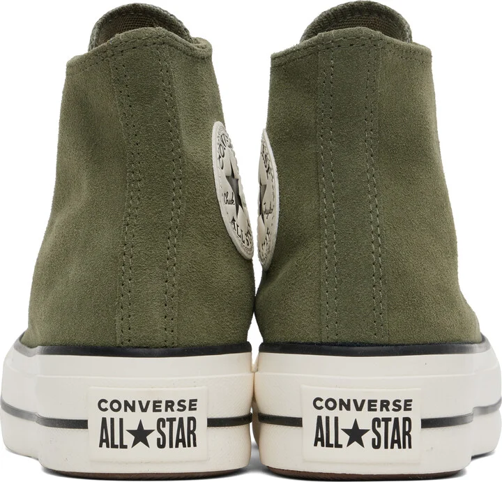 Converse Khaki Chuck Taylor All Star Lift Platform Sneakers - Image 2