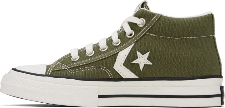 Converse Khaki Star Player 76 Sneakers - Image 3