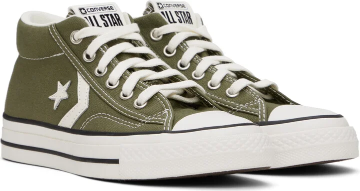 Converse Khaki Star Player 76 Sneakers - Image 4