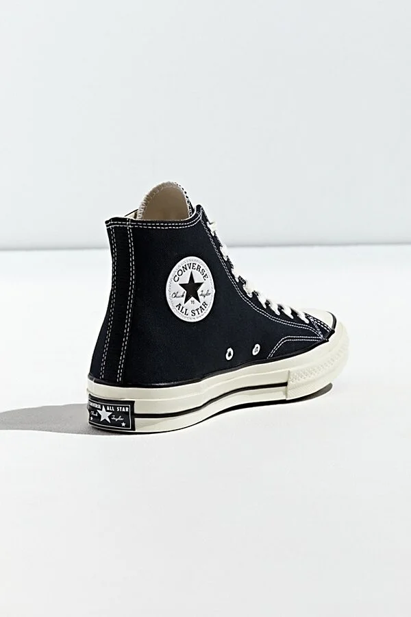 Converse Men's Chuck 70 Core High Top Sneaker in Black/Black/Egret at Urban Outfitters - Image 4