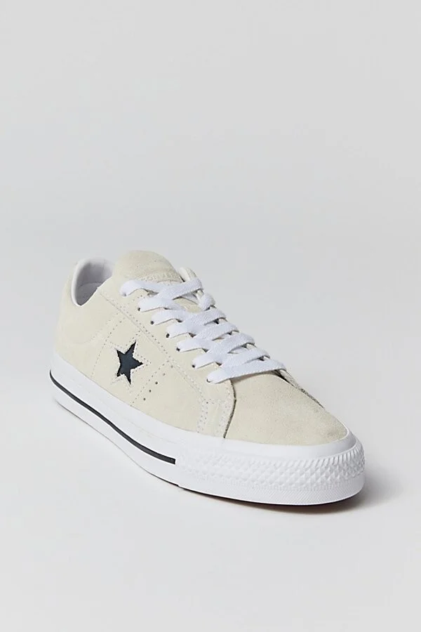 Converse Men's One Star Pro AS Sneaker in Egret/White/Black - Image 2