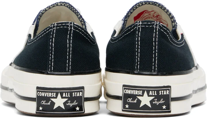 Converse Navy Chuck 70 Archival Stripes Low Top Sneakers - Image 2