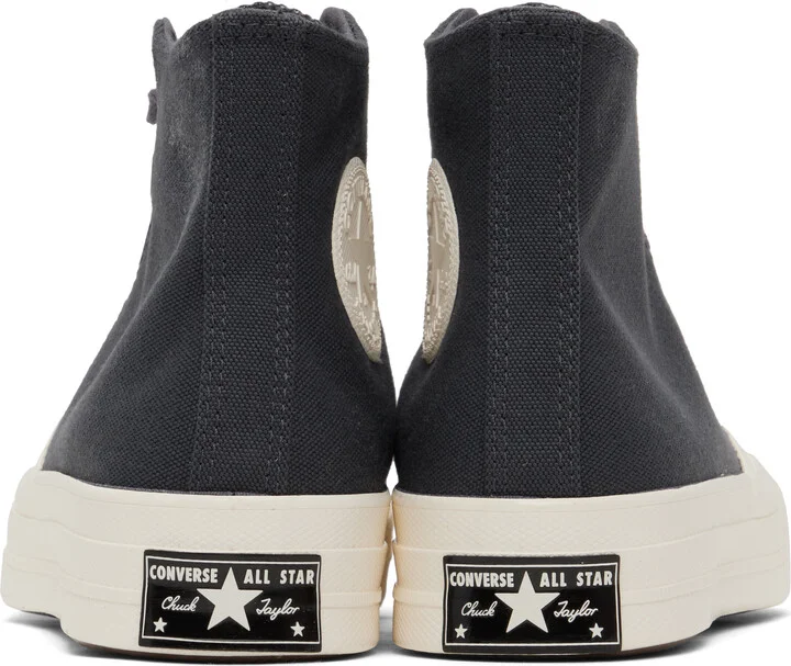 Converse Navy Chuck 70 Textured High Top Sneakers - Image 2