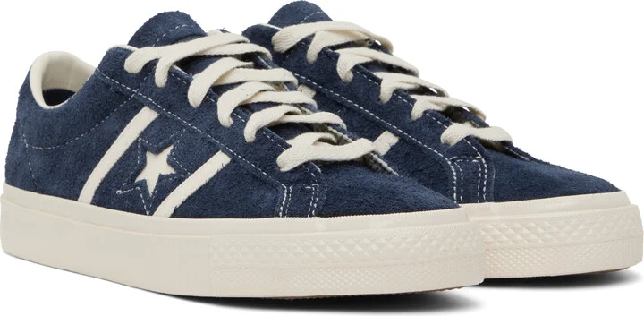 Converse Navy CONS One Star Academy Pro Suede Sneakers - Image 4