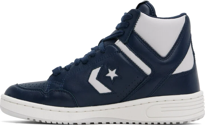 Converse Navy & Gray Weapon Mid Top Sneakers - Image 3