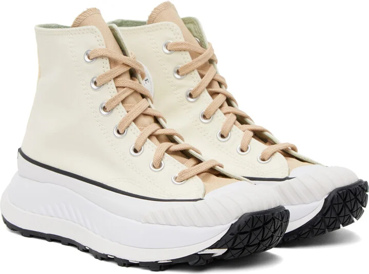 Converse Off-White & Beige Chuck 70 AT-CX Sneakers - Image 4