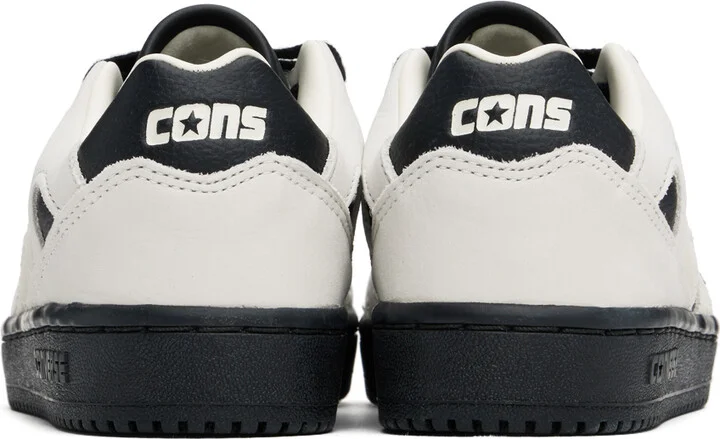 Converse Off-White & Black CONS AS-1 Pro Low Top Sneakers - Image 2