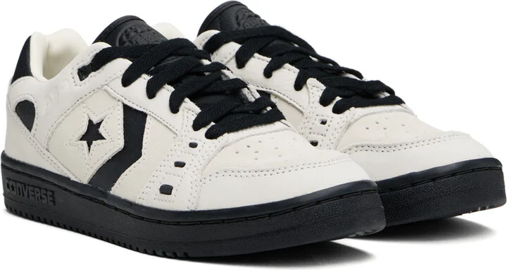 Converse Off-White & Black CONS AS-1 Pro Low Top Sneakers - Image 4