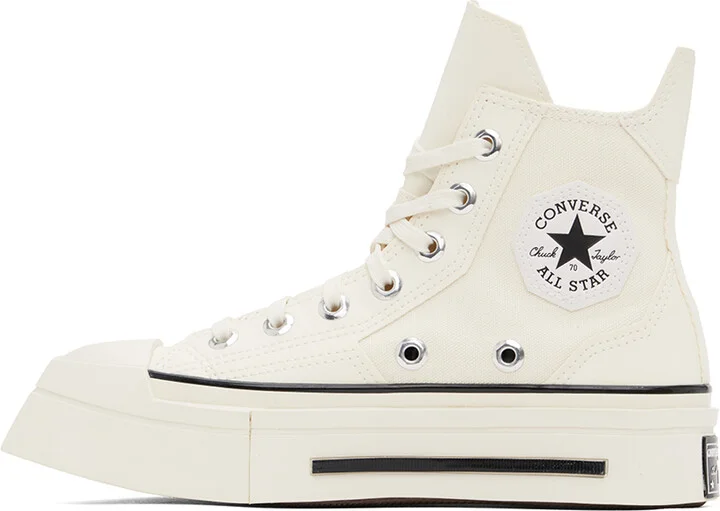 Converse Off-White Chuck 70 De Luxe Squared High Top Sneakers - Image 3