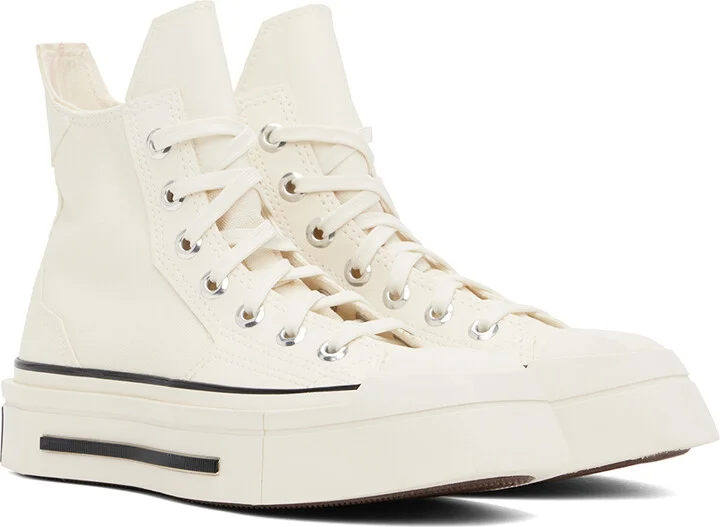 Converse Off-White Chuck 70 De Luxe Squared High Top Sneakers - Image 4