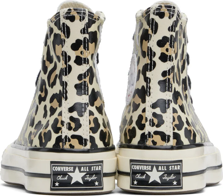 Converse Off-White Chuck 70 Glow-In-The-Dark Leopard Sneakers - Image 2