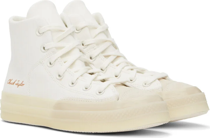 Converse Off-White Chuck 70 Marquis Hi Sneakers - Image 4