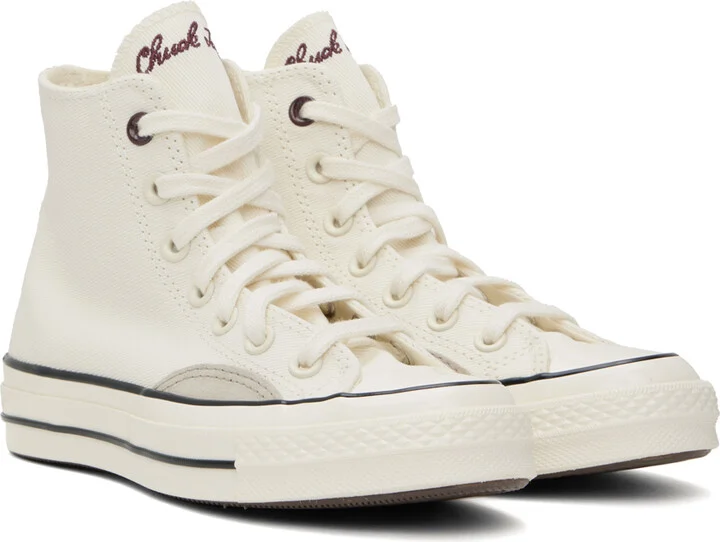 Converse Off-White Chuck 70 Mixed Materials Sneakers - Image 4