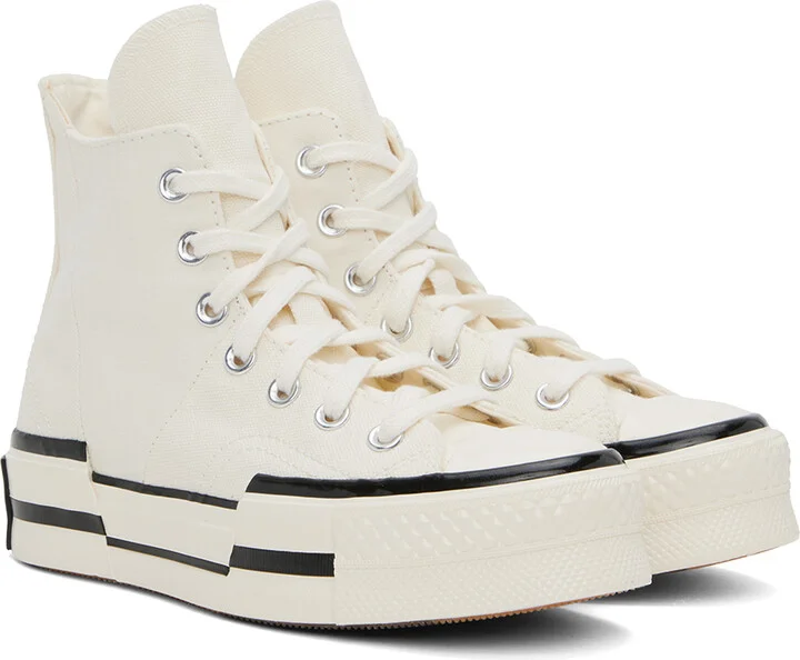 Converse Off-White Chuck 70 Plus High Top Sneakers - Image 4