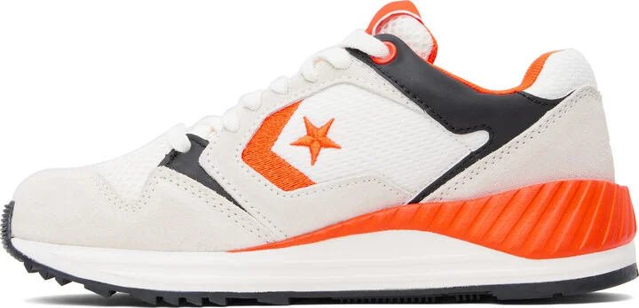 Converse Off-White & Orange Wave Trainer Low Top Sneakers - Image 3