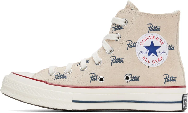 Converse Off-White Patta Edition Chuck 70 High Top Sneakers - Image 3