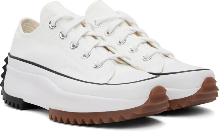 Converse Off-White Run Star Hike Canvas Platform Sneakers - Image 4