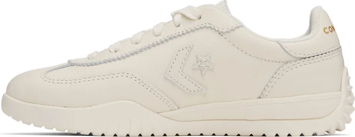 Converse Off-White Run Star Trainer Gold Low Top Sneakers - Image 3