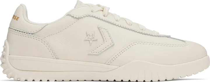 Converse Off-White Run Star Trainer Gold Low Top Sneakers