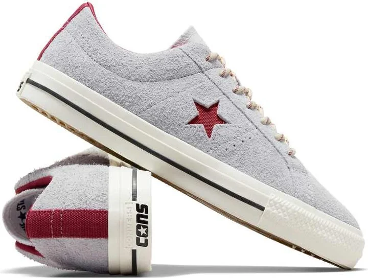 Converse One Star Pro suede sneakers in gray - Image 2
