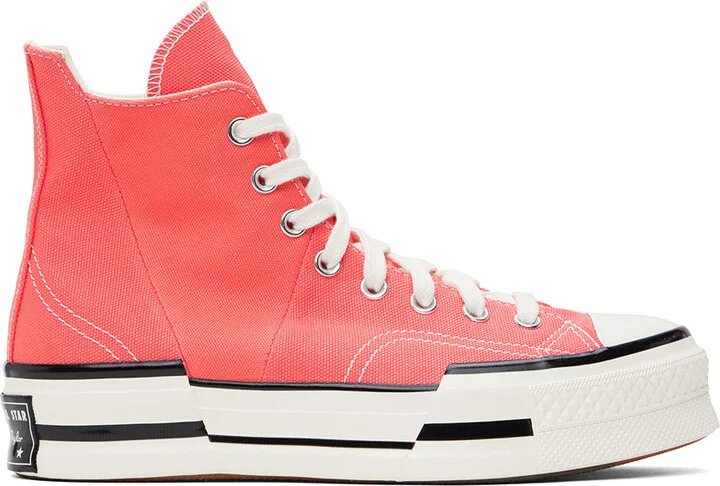 Converse Orange Chuck 70 Plus High Top Sneakers