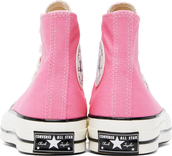 Converse Pink Chuck 70 High Top Sneakers - Image 2
