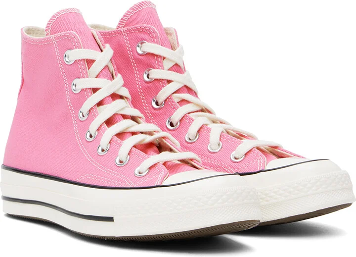 Converse Pink Chuck 70 High Top Sneakers - Image 4