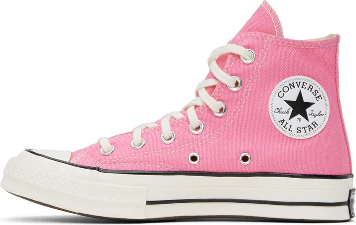 Converse Pink Chuck 70 High Top Sneakers - Image 3