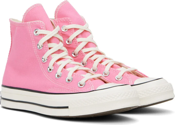 Converse Pink Chuck 70 High Top Sneakers - Image 4