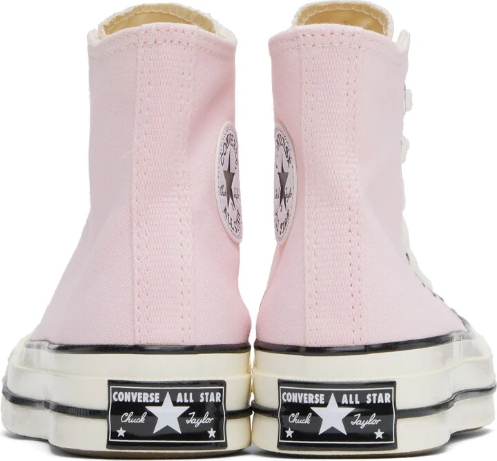 Converse Pink Chuck 70 High Top Sneakers - Image 2
