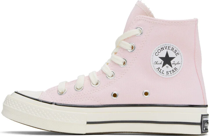 Converse Pink Chuck 70 High Top Sneakers - Image 3