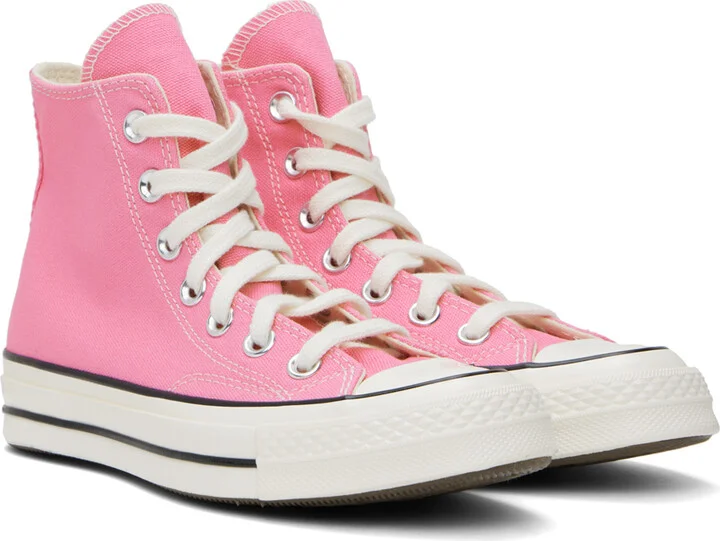 Converse Pink Chuck 70 Vintage Canvas Sneakers - Image 4
