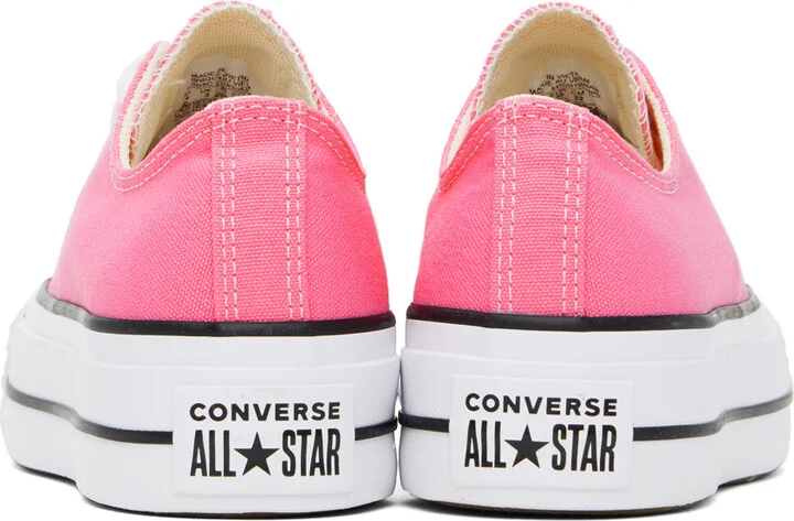 Converse Pink Chuck Taylor All Star Lift Sneakers - Image 2